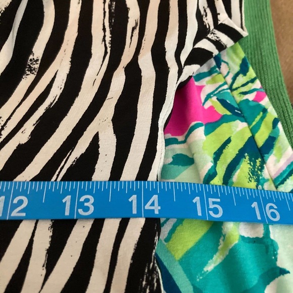 Helmut Lang Dress Womens Sz 6 Black White Zebra 100% Silk Dolman Sleeve Mini - Picture 9 of 10